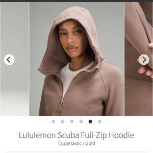 lululemon athletica Taupetastic Scuba Hoodie